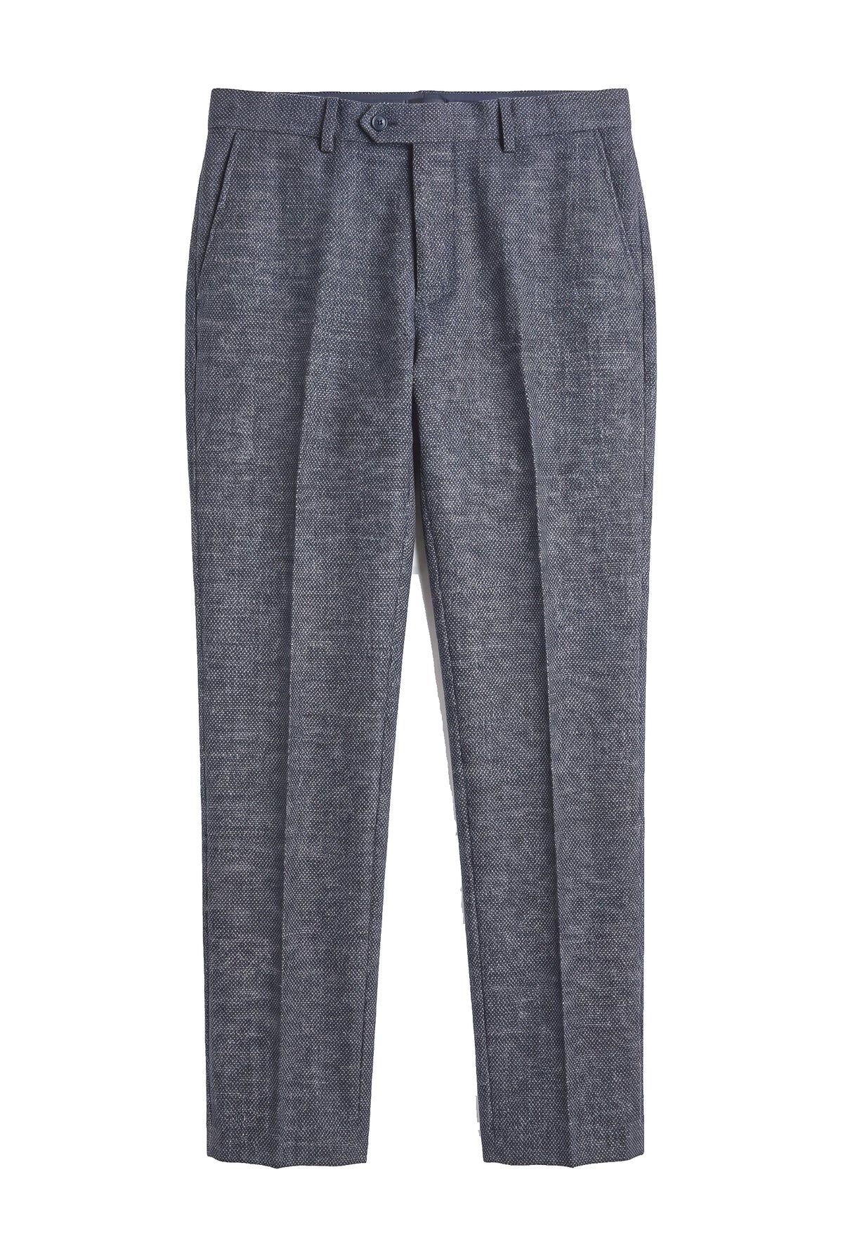 Ralph - Heren Marineblauwe Tweed Broek
