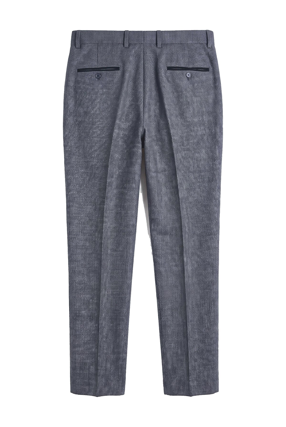 Ralph - Heren Marineblauwe Tweed Broek