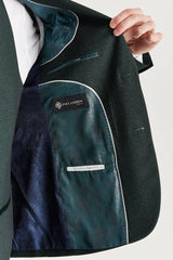 Regent - Heren Groen Geruit Blazer met Tailored Fit