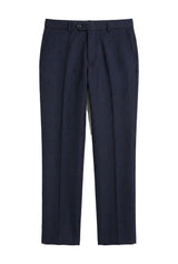 Regent - Heren Marineblauwe Geruite Broek
