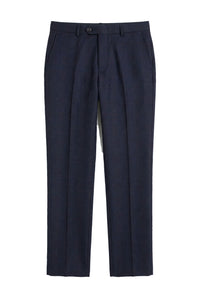 Regent - Heren Marineblauwe Geruite Broek