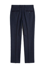 Regent - Heren Marineblauwe Geruite Broek