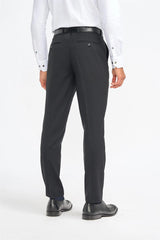 Roberto - Men's Black 3 Piece Shadow Stripes Wool Blend Suit