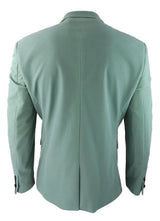 Mens Velvet Blazer Tuxedo Jacket Black Satin Lapel Pastel Blue Pink Green