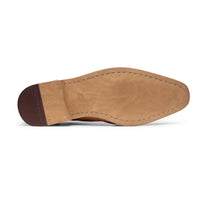 Mens Laced Brogues Shoes Classic Tailoring Tan Brown Vintage Formal Smart