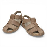 Stanley C8 - Waterdichte leren sandalen voor heren in taupekleur