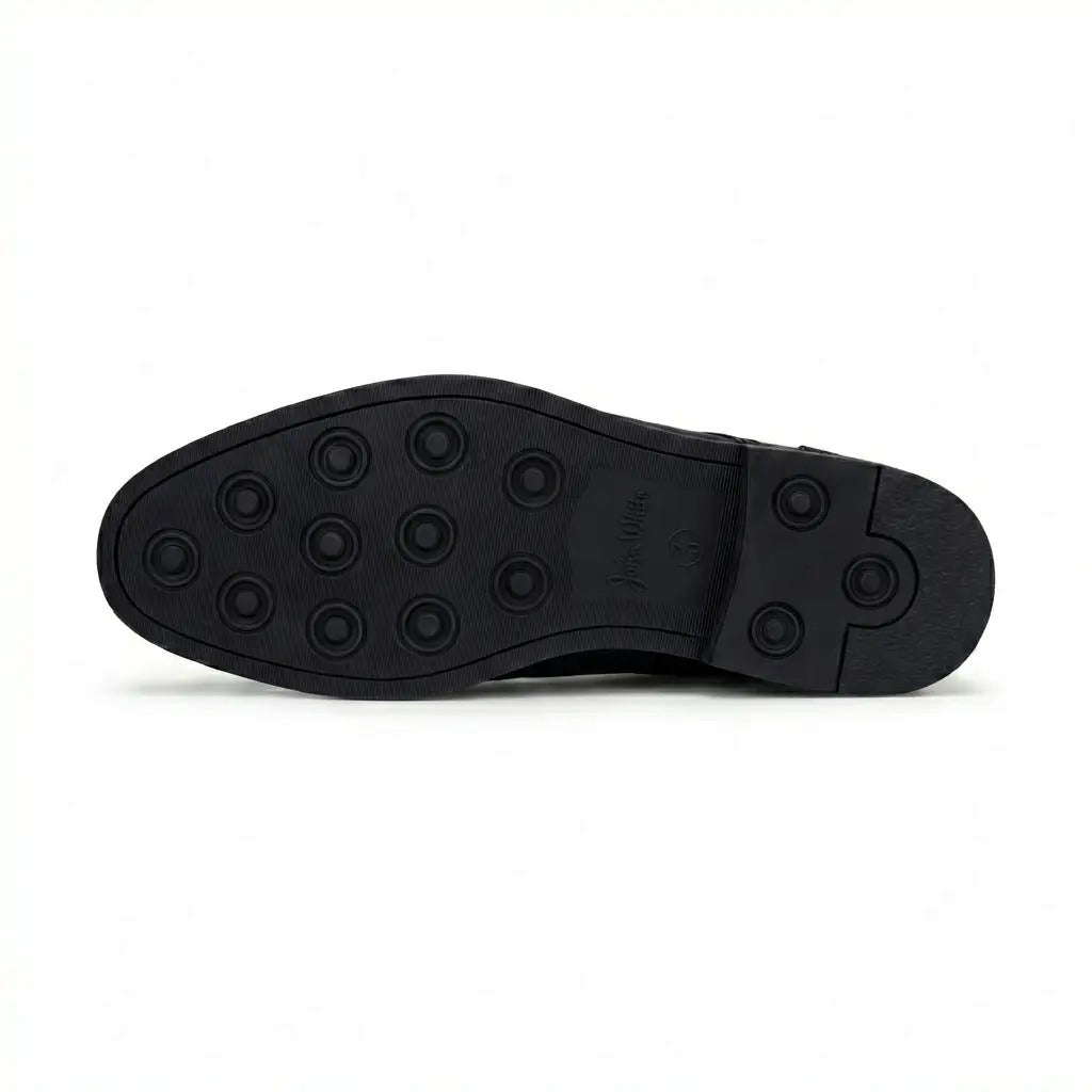Stokes - Bruine leren wingtip brogue veterschoenen voor heren
