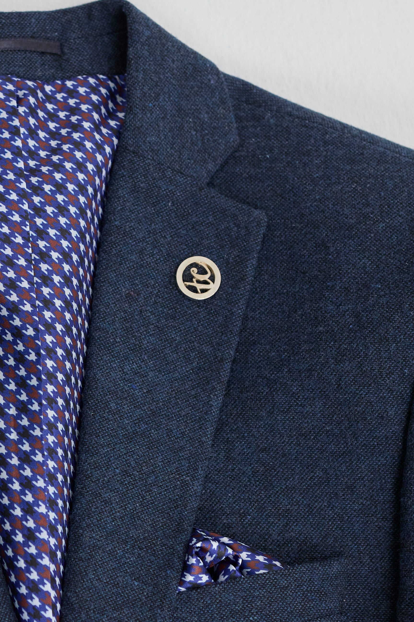 Marineblauw Peaky Blinders wollen pak voor heren