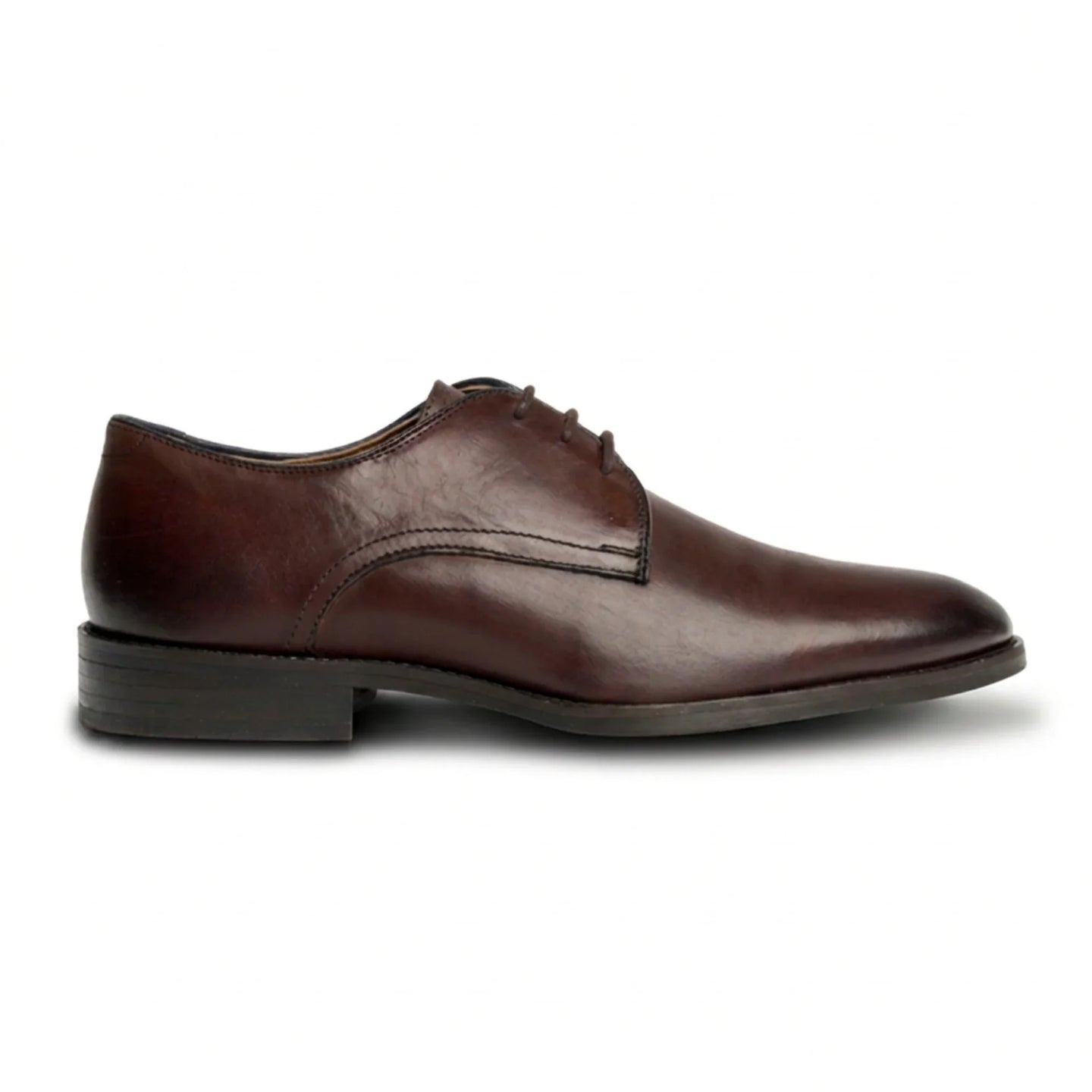 Taylor - Klassieke Derby-schoenen van chocoladebruin leer voor heren