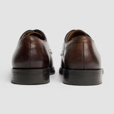 Taylor - Klassieke Derby-schoenen van chocoladebruin leer voor heren