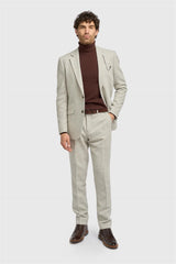 Thomas - Heren Grijs Klassiek Herringbone Tweed Blazer