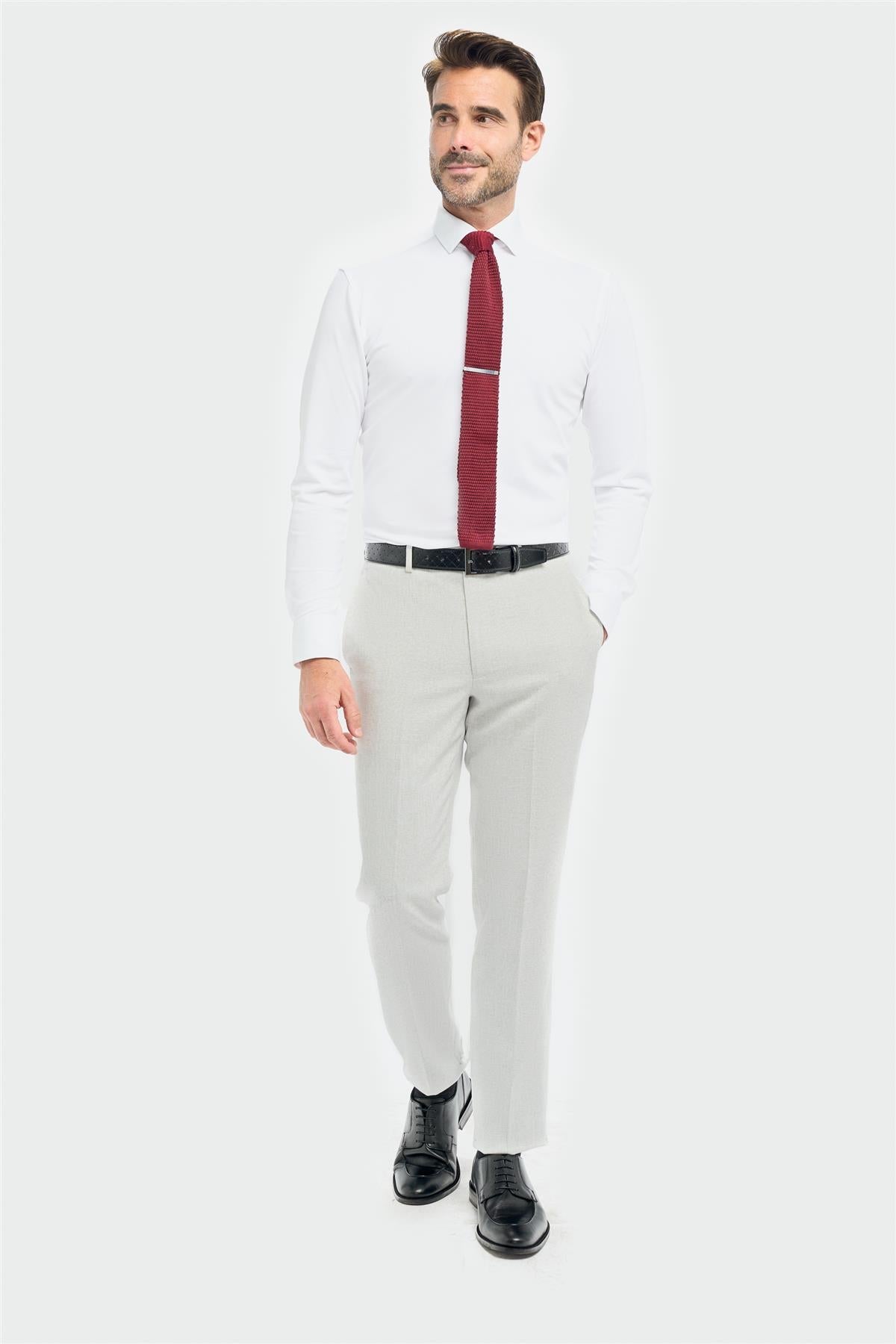Tropez - Grijze formele broek voor heren