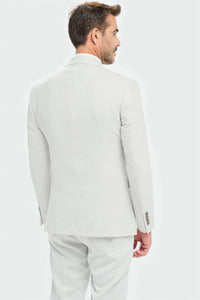 Tropez - Heren grijs getailleerde blazer