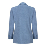 Boys 3 Piece Wool Suit Light Blue Tweed Vintage 1920s Classic 4 Pocket Waistcoat