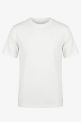 Wit geribbeld klassiek T-shirt voor heren