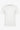 Wit geribbeld klassiek T-shirt voor heren