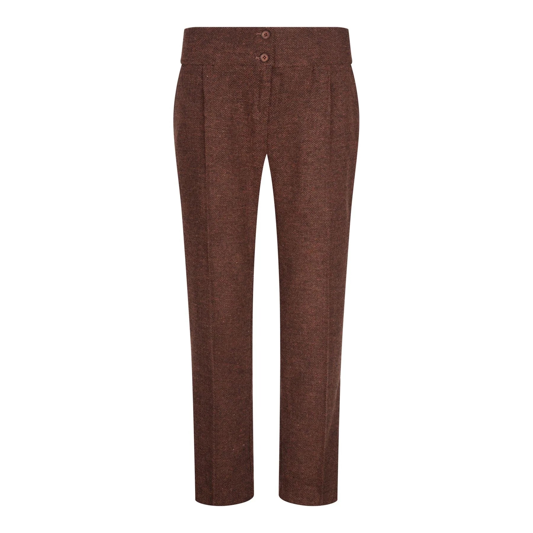 Brown pants on a white background